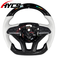 Volant personnalisé en fibre de carbone avec LED RPM pour Cadillac ESCALADE-V XT4 XT6 CT4V CT5V Accessoires de voiture sport