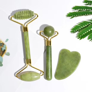 Rollo de masaje de cristal superventas, rodillo de jade verde xiuyan para fabricante de masajeador facial de China - Product Image 4