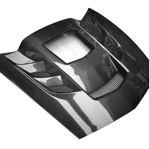 New High-quality Black Forged Carbon Fiber Bonnet Car Cover for C7 2014-2019 - Product Image 1