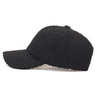 Nouvelle casquette de baseball unie pour femme en peau de mouton, hiver, automne, protection contre le froid, chapeau chaud, vente en gros