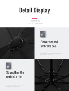 Рекламный складной зонт с индивидуальным логотипом, солнцезащитный козырек, индивидуальный логотип, компактный портативный, автоматический, Ветрозащитный складной - Product Image 4