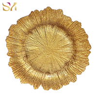 Assiettes de Présentation en Verre Corail Écologiques et Durables – Luxe Moderne pour Banquets, Mariages, Hôtels et Traiteurs