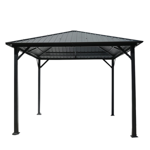 Décoration de jardin extérieur Toit rigide en acier Gazebo permanent écologique <span class=keywords><strong>Moustiquaire</strong></span> anti-rongeurs Assemblage facile <span class=keywords><strong>Terrasse</strong></span> - Product Image 2