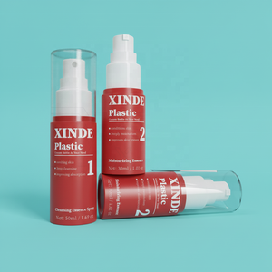 Bouteille de pulvérisation de toner cosmétique personnalisée XINDE, bouteille de pulvérisation désinfectante pour les mains, bouteille de pulvérisation à fine brume avec pompe PET 30ml 50ml - Product Image 1
