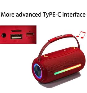 Expédition rapide, lecteur MP3 sans fil avec lumières RGB colorées, musique, étanche, extérieur, jardin, boombox active, caisson de basses 360° - Product Image 5