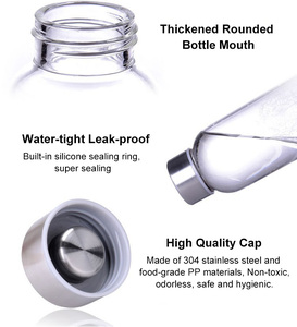 <span class=keywords><strong>2023</strong></span> bottiglia d'acqua in vetro ad alto contenuto di borosilicato indistruttibile senza BPA con manicotto in Neoprene applicabile per acqua bollente - Product Image 5