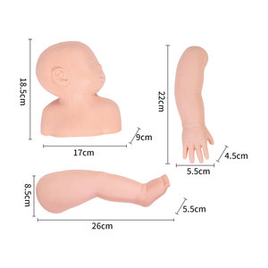 DARHMMY Modelo de Práctica de Inyección para <span class=keywords><strong>Bebés</strong></span>, Brazo, Pierna, Cuero Cabelludo, Punción Venosa, para Estudiantes de Enfermería - Product Image 3