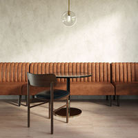 Banquette de restaurant moderne sur mesure de luxe léger, ensemble de canapés et sièges de banquette pour mobilier de restaurant