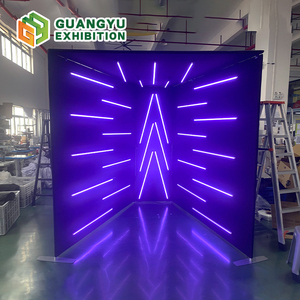 Phổ biến hợp kim nhôm vỏ căng thẳng vải Bìa 360 Vogue Photo Booth bao vây Tùy chỉnh chống nhăn vải photobooth - Product Image 1