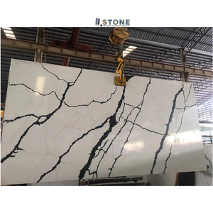 Trung Quốc Bán Buôn Thấp Silica Thạch Anh Đá M2 Thiết Kế Hiện Đại Trắng Veneer Thạch Anh Tấm Lớn Tấm Đá Thạch Anh Nhân Tạo Tại Giá - Product Image 2