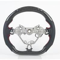 Volant LED en fibre de carbone, sport, premium, fond plat, adhérence améliorée, luxe, performance, remplacement pour la plupart des modèles