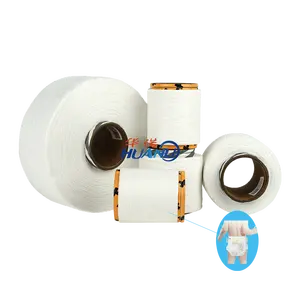 Pañal cintura materia prima hilo elástico Crearo 558D Qianxi 580D hilo de Spandex para pañales de bebé
