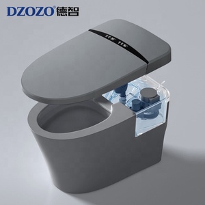 床に取り付けられた延長自動車フラッシュフットセンサー浴室スマートトイレ - Product Image 6