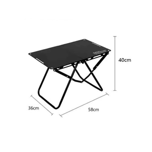 โต๊ะพับสำหรับตั้งแคมป์กลางแจ้งแบบโลหะทันสมัย - ทนทาน น้ำหนักเบา พับเก็บได้ ป้องกันรังสียูวี และสามารถวางซ้อนกันได้ เหมาะสำหรับใช้ในลานบ้านและสวนสาธารณะ - Product Image 2
