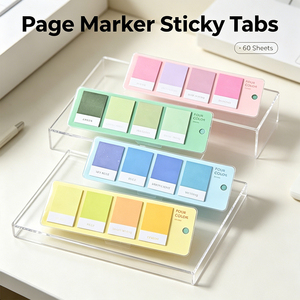Four Color Pastel Sticky Notes Set Self Adhesive <b>Memo</b> <b>Pads</b> Office School Stationery Reminder - Product Image 2