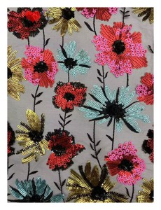 Güzel nijeryalı gelin dantel 5 metre kumaşlar yüksek kalite fransız Sequins <span class=keywords><strong>Net</strong></span> tül dantel malzeme dikiş kız elbiseler - Product Image 6