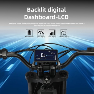 Bicicleta Eléctrica en Stock en EE. UU., Motor Potente de 3000W 60V, Neumático Grueso de 20 Pulgadas, Pantalla Digital, Bicicleta Todoterreno con E-ABS - Product Image 4
