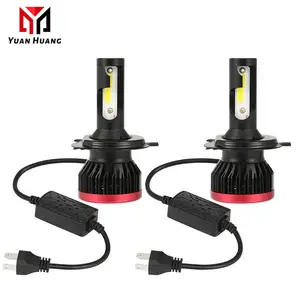 Luces de giro de doble color H11 9005 Faros antiniebla H4 Ámbar Amarillo 9006 Bombilla de faro LED