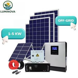 מערכת סולארית היברידית מחוץ לרשת החשמל <span class=keywords><strong>5kw</strong></span> 3 שלב mpt בקר ליתיום סוללה מלאה להגדיר לשימוש ביתי - Product Image 1