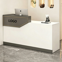Meubles de salon modernes en gros, comptoir de réception pour salon de beauté, comptoir de caisse pour salon de manucure, logo gratuit