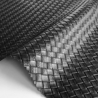 Texture de tissage 3D imperméable tricoté dos PU Faux tissu en cuir synthétique artificiel pour la fabrication de sacs sacs à main ceintures portefeuille Pad