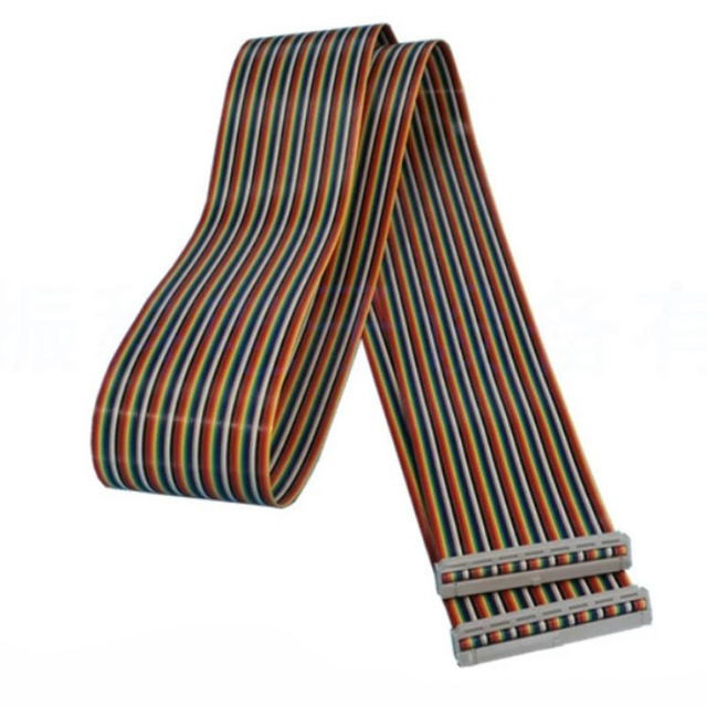 Chipskey CKX8332 2.54mm Pitch 64 Pin 64 Way F/F Connector IDC Flat Rainbow Ribbon Cable 118cm