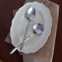 Ensemble de couverts rétro en acier inoxydable 304, faits à la main, écologiques, compatibles lave-vaisselle, couteau, fourchette, cuillère, formes spéciales pour glace, dessert, gâteau