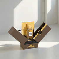 Emballage de boîte de parfum cosmétique en carton de luxe avec impression personnalisée, flacon de parfum en verre vide de 50 ml avec boîte, emballage magnétique