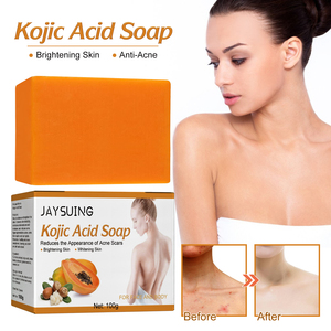<span class=keywords><strong>Savon</strong></span> Solide Naturel Éclaircissant et Anti-âge à la Papaye, Vitamine E et Acide Kojique pour le Traitement du Mélasma et la Réduction des Cicatrices d'Acné Faciale - Product Image 6