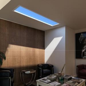 Artificial Skylight Indoor Roof LED <b>Panel</b> <b>Lighting</b> Fixture Blue Sky Effect Home Office Modern Aluminum Alloy Dual Color Temp - Product Image 2