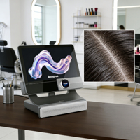 Caméra trichoscope avancée de 15,6 pouces pour le diagnostic des pellicules et du cuir chevelu gras |   Analyseur de densité capillaire et de peau de qualité clinique