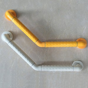 Barre d'appui en L antidérapante à 135 degrés Ji Tu, 60 cm x 40 cm, en plastique et acier inoxydable, pour la sécurité des personnes âgées et handicapées dans la salle de bain - Product Image 1