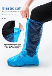 Capa de Bota Descartável Impermeável para Exterior, Capa de Sapato de Chuva de Tubo Longo em <span class=keywords><strong>PE</strong></span>, Capa para Botas de Criação de Gado - Product Image 3