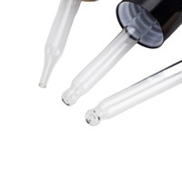 Flacon compte-gouttes en plastique transparent 4 onces 50ml flacons compte-gouttes en verre avec pipette 50ml boston rond flacon compte-gouttes pour animaux de compagnie
