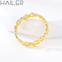 Bague d'amour éternel pour couple, simple et élégante, en or, bijoux, anneaux en chrome 14 carats, alliance pour femme