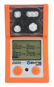 Monitor de 4 Gases Industrial Scientific Ventis MX4: O2, LEL, CO, H2S, SO2, NO2, Detector de Gas H2S Ventis MX4 - Product Image 2