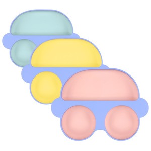 Juego de vajilla de silicona para bebé de grado alimenticio personalizado, juego de vajilla de silicona para bebé, plato de silicona para bebé sin Bpa, vajilla para coche - Product Image 2