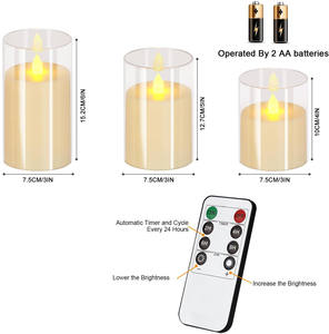 Home Decocor Bougies Bougie chauffe-plat électrique à piles sans flamme LED - Product Image 6