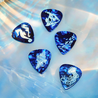 Nouvelle conception de plectres de guitare en ABS de couleur unie, accessoires pour guitare/basse/ukulélé, plectre de guitare vierge personnalisé