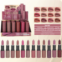 Karite 12 Warna 3.5g Lipstik Cair Matte Sentuhan Beludru Tahan Lama Grosir