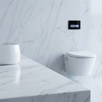 Vente en gros de toilettes intelligentes modernes personnalisées, bidet électrique intelligent, toilettes murales rondes