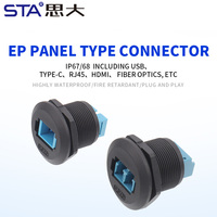 EP Panel FDDI Outdoor IP67/IP68 Wasserdichter Anschluss 1080P HD Video Glasfaser High-Definition-Steckdose für Single/Dual Core