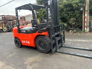 HeLi FD50 <b>Used</b> 5TON Diesel Forklift Original Engine CE ISO Certified High-Efficiency Gear Low-Cost Rough Terrain 3-Stage Mast - Product Image 3