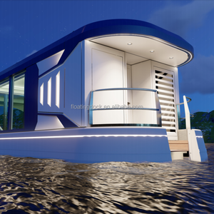 Maison flottante modulaire à 1 étage <span class=keywords><strong>en</strong></span> HDPE, structure métallique légère <span class=keywords><strong>en</strong></span> acier, maison préfabriquée <span class=keywords><strong>en</strong></span> conteneur maritime avec charnières préfabriquées - Product Image 6