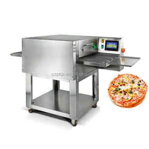 Restaurant Professional chained mode Pizza Oven, pizza making machine with conveyor