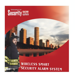 Sistema de alarma de seguridad inteligente inalámbrico para seguridad en el hogar ABS Sensor de puerta 433MHz Frecuencia GPRS y red GSM Funciona con batería - Product Image 1