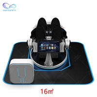 Infinity 10 ~ 100 metros cuadrados parques de atracciones 9D Vr servicio de una tienda 9D simulador máquina de videojuegos para parque temático Vr
