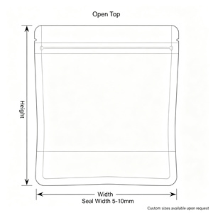Sachet refermable givré imprimé sur mesure en plastique alimentaire pour noix, bonbons et snacks - Product Image 4
