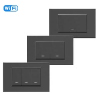 Lámpara de Pared Inteligente CE de Tailandia y Corea del Sur, Control Remoto Móvil por Wifi, Interruptor Inteligente, Interruptor de Luz Inteligente para Alexa y Google