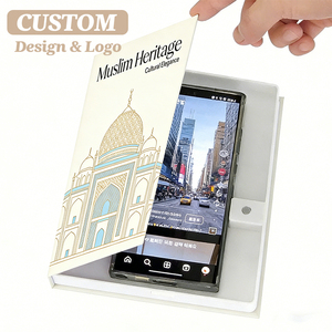 Boîte à téléphone dissimulée brevetée en forme de livre avec rangement, support de téléphone décoratif en forme de coffre-fort avec logo personnalisé pour la maison - Product Image 1